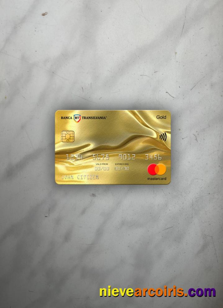 Romania Banca Transilvania bank mastercard gold photolook